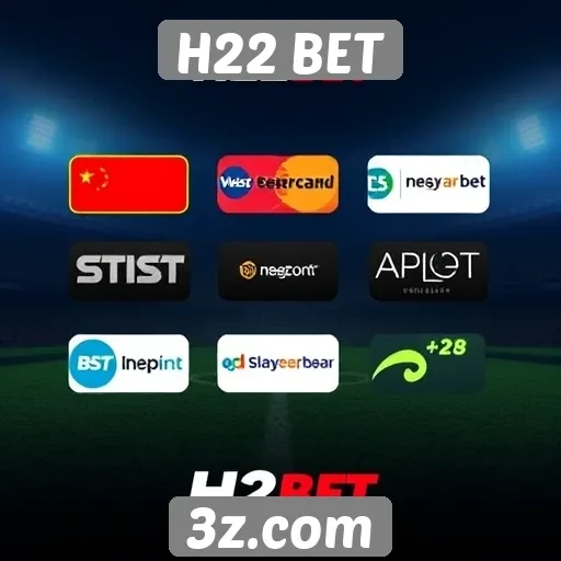 Comparativo de métodos de pagamento no H22 BET
